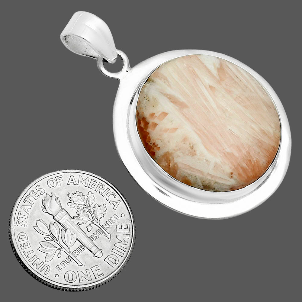 Premium Orange Scolecite - India Pendant P-1076 58-EP10754