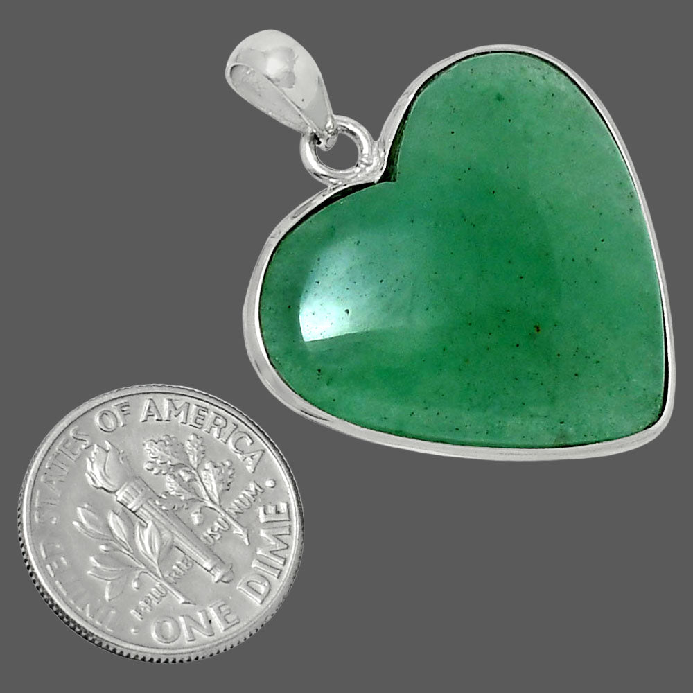 Heart Premium Green Aventurine Pendant P-1043 58-EP10766