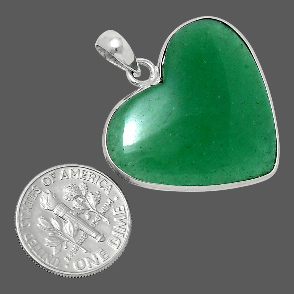 Heart Premium Green Aventurine Pendant P-1043 58-EP10771