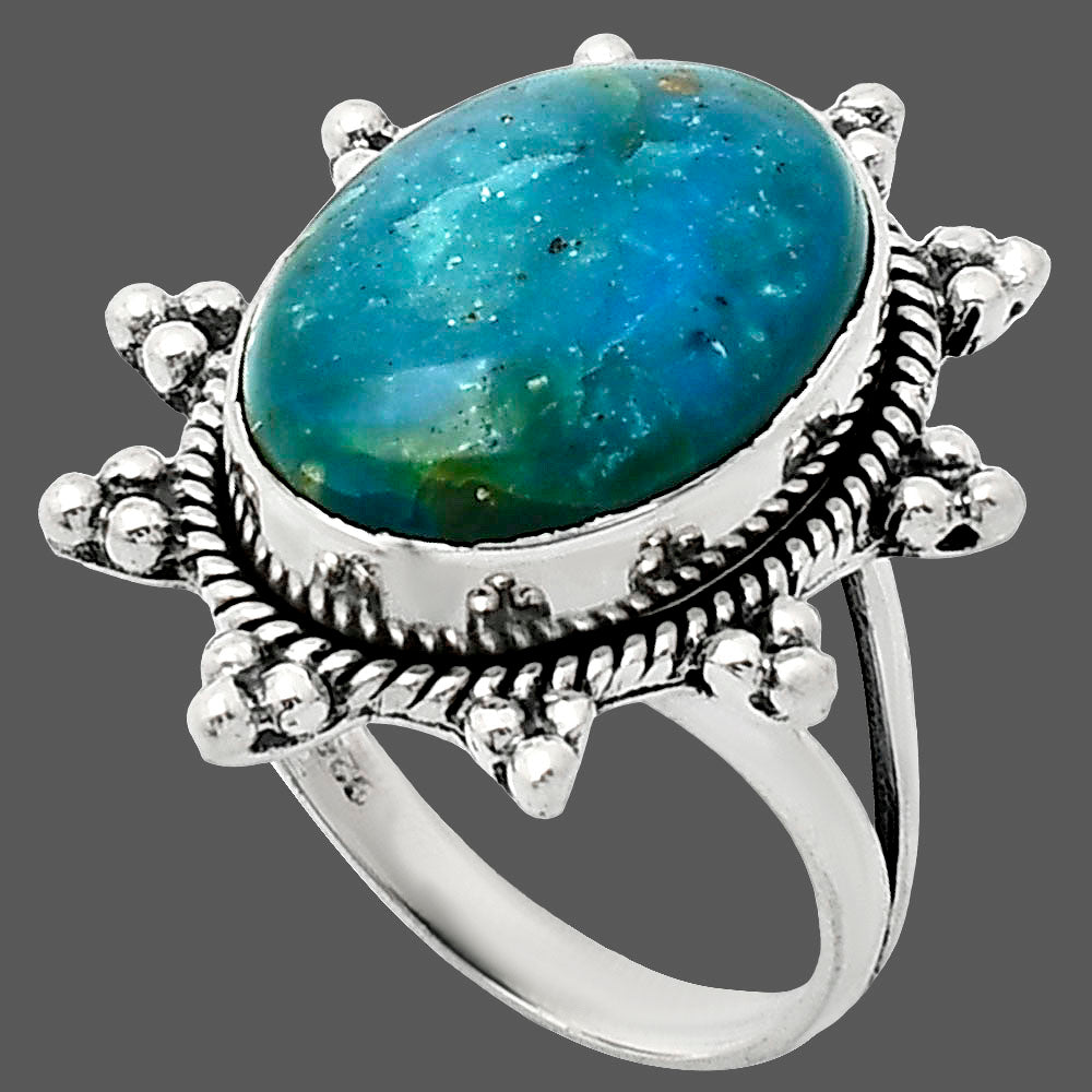 Premium Quality Peruvian Opalina Ring size-7 R-1234 58-ER14612