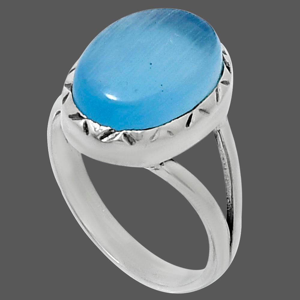 Premium Quality Blue Quartz Ring size-7 R-1074 58-ER14755