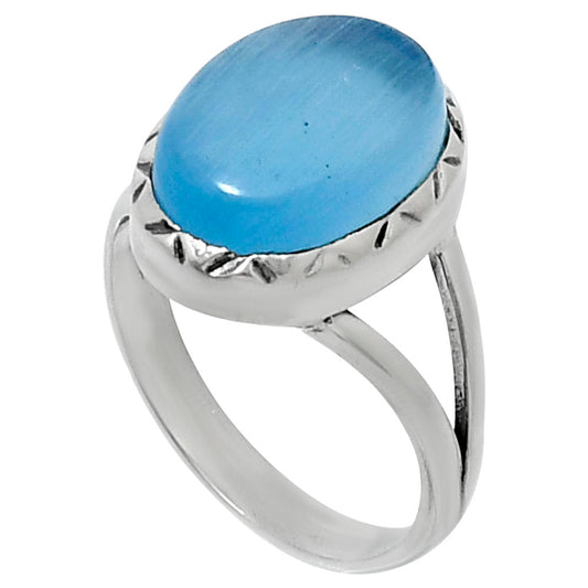 Premium Quality Blue Quartz Ring size-7 R-1074 58-ER14755
