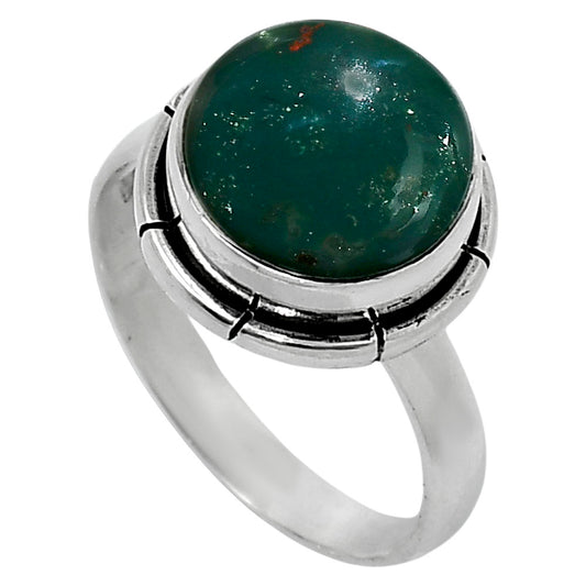 Natural Blood Stone - India Ring size-7 R-1011 58-ER14831