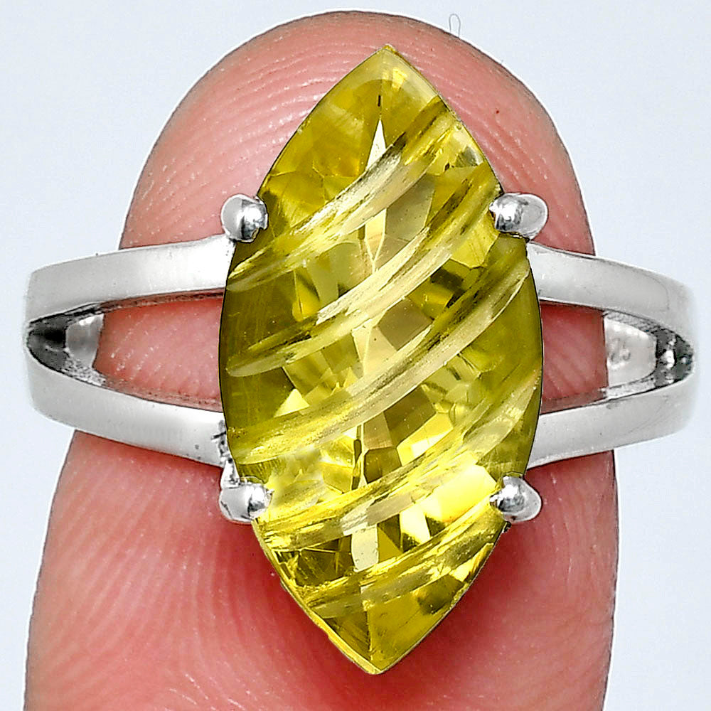Elegant Sterling Silver Marquise Gemstone Statement Ring for Women AGR1006 R-1019
