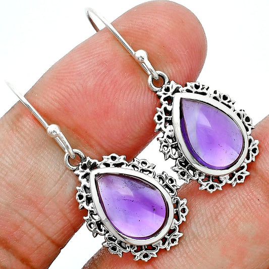 Amethyst Earrings T-1018 AGTE1008_B