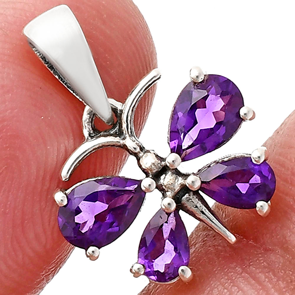 African Amethyst Pendant T-1014 AGTP1003_B