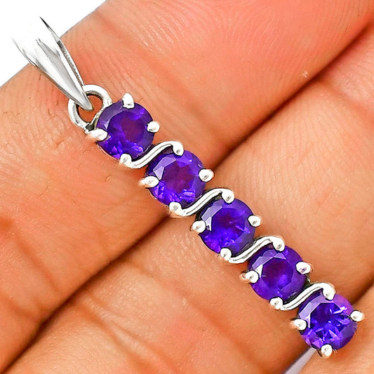 African Amethyst Pendant T-1023 AGTP1013_B
