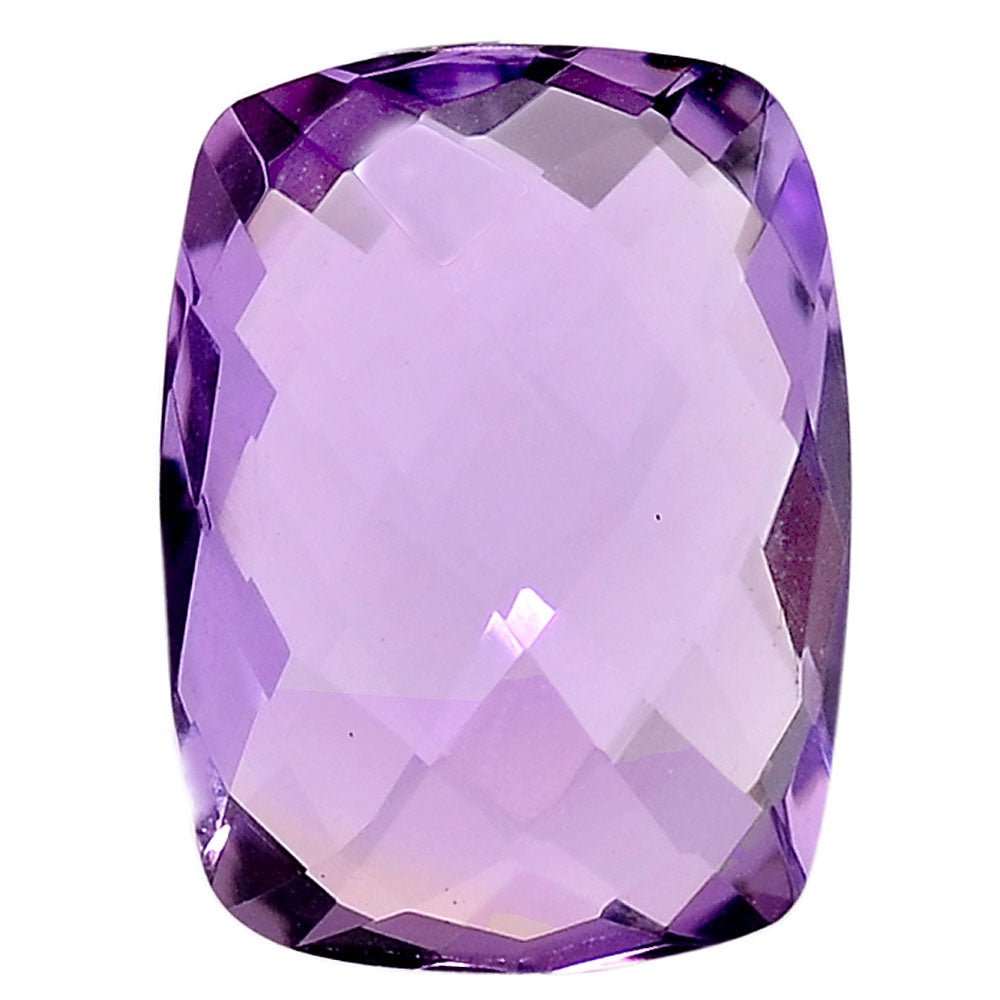 Natural African Amethyst Cushion Brio Shape Standard Cut Loose Gemstone AME2016