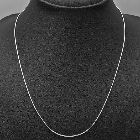 18" 925 Sterling Silver Snake Chain Necklace for Men & Women Sleek Shine DGC1024 C-1001