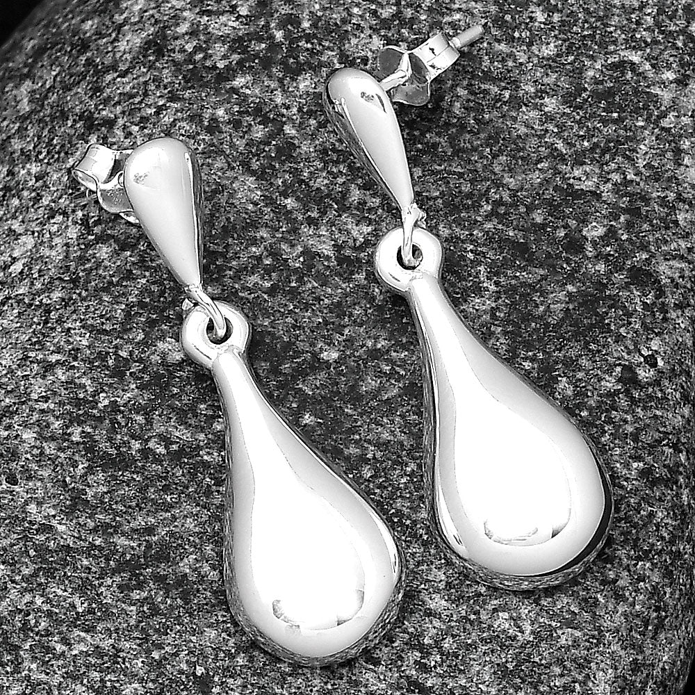 Elegant 925 Silver Teardrop Earrings Jewelry – Lightweight Dangle Design DGE1045