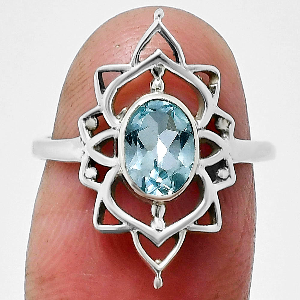 Handcrafted Design Natural Colorful Gemstone Ring 925 Silver Jewelry DGR1143 R-1744