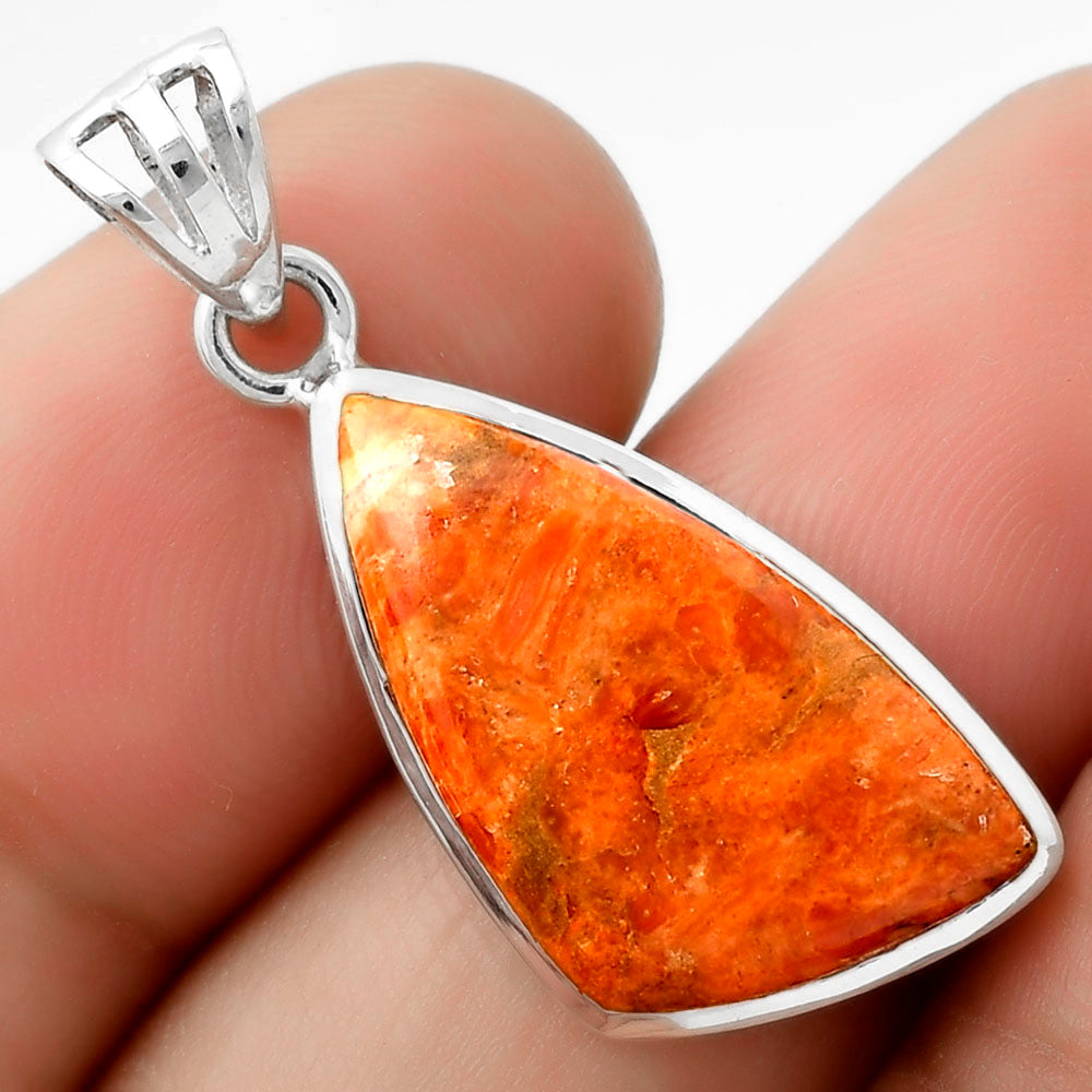 Red Sponge Coral Pendant Earrings Set T-1002 DGT01029