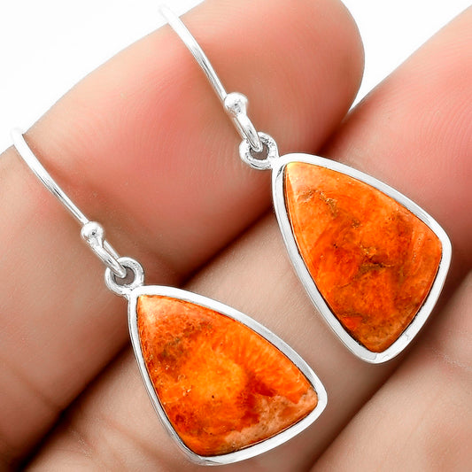Red Sponge Coral Pendant Earrings Set T-1002 DGT01029