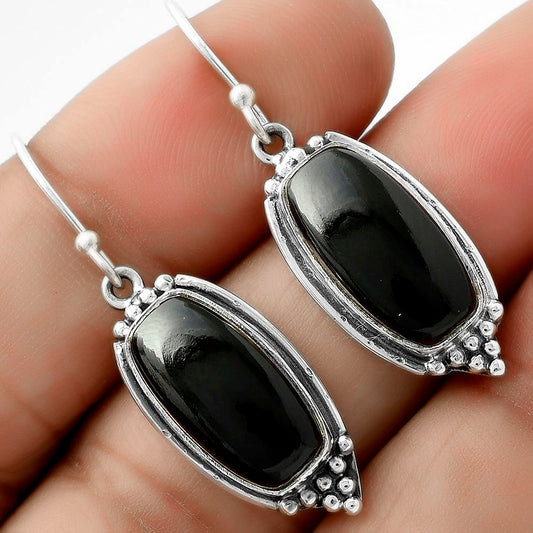 Black Onyx - Brazil Pendant Earrings Set T-1007 DGT01039