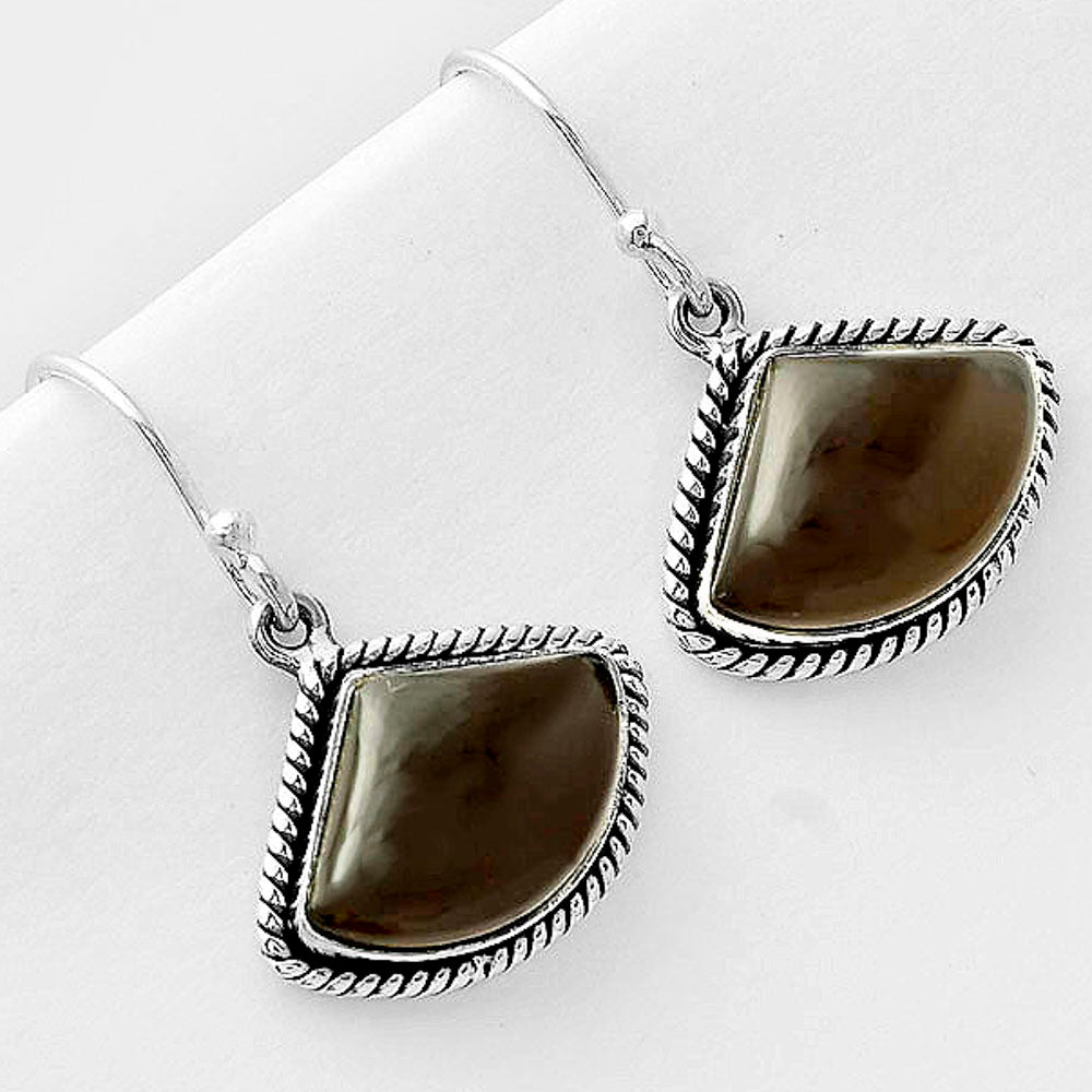 Smoky Quartz Earrings T-1005 DGTE01005
