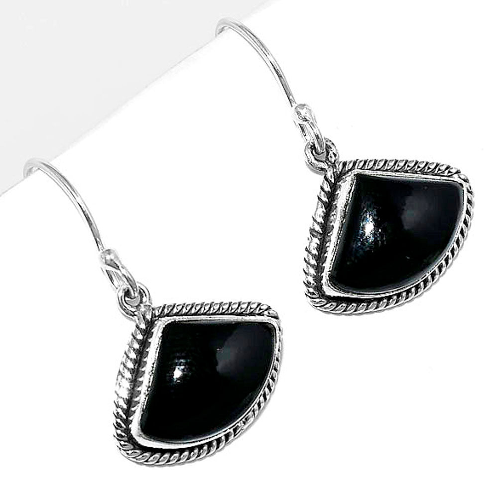 Black Onyx Earrings T-1005 DGTE01006
