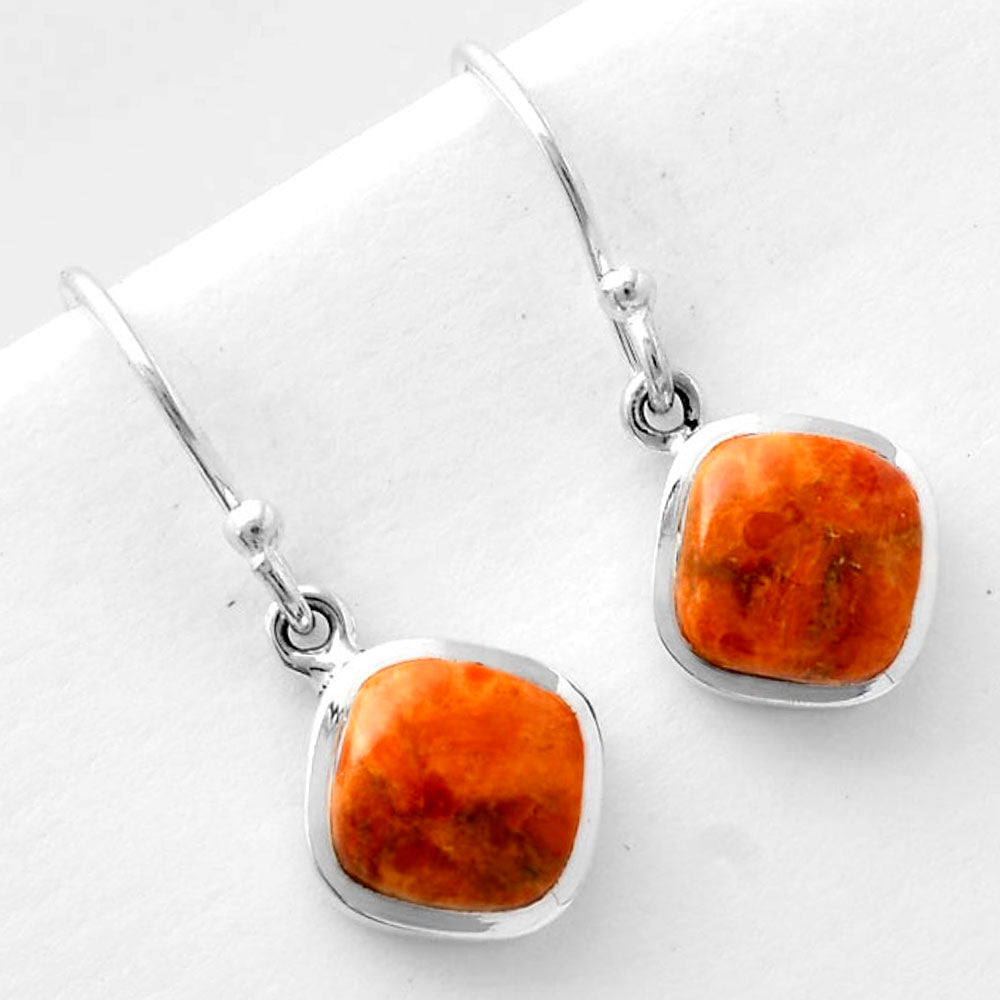 Red Sponge Coral Earrings T-1002 DGTE01031