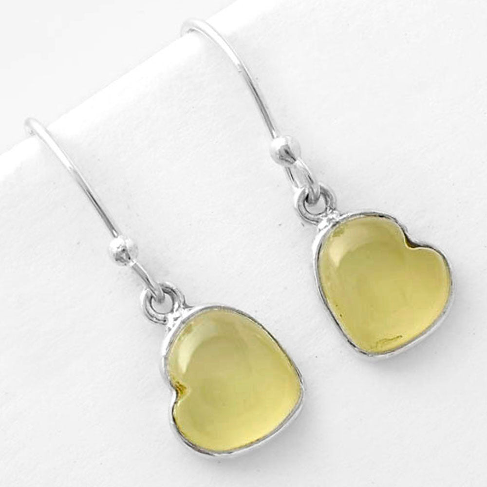 Milky Lemon Quartz Earrings T-1004 DGTE01045