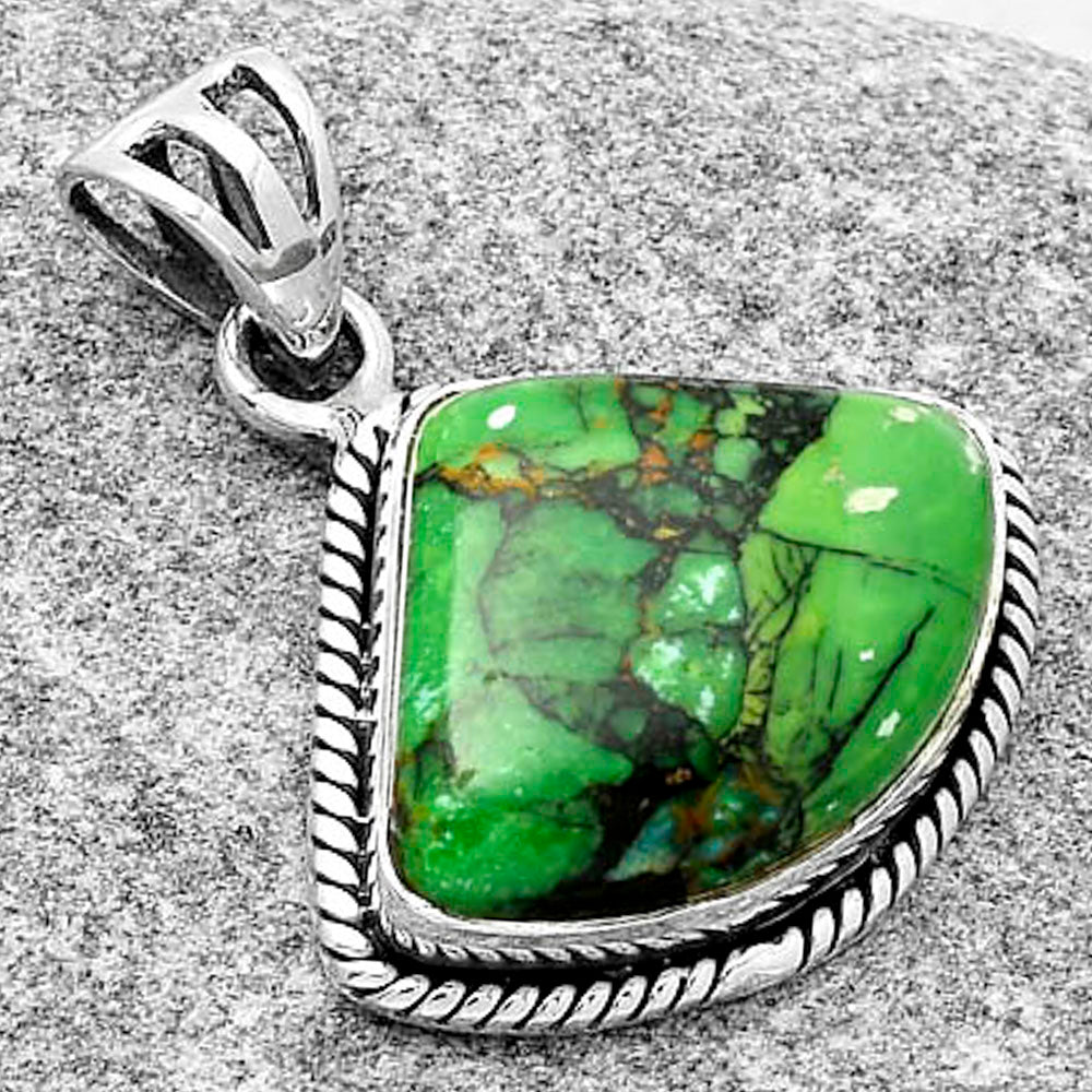 Green Matrix Turquoise Pendant T-1005 DGTP01002