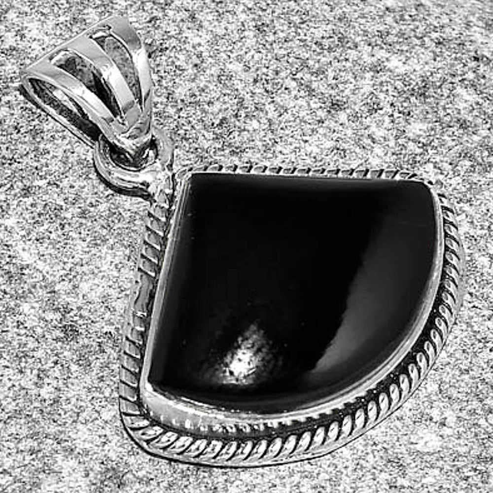 Black Onyx Pendant T-1005 DGTP01006