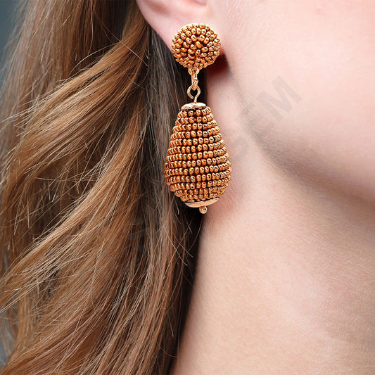 Colorful Beaded Earrings,Hoop Dangle Earrings, Bohemia Drops Earrings, Tassel Earrings FER1019