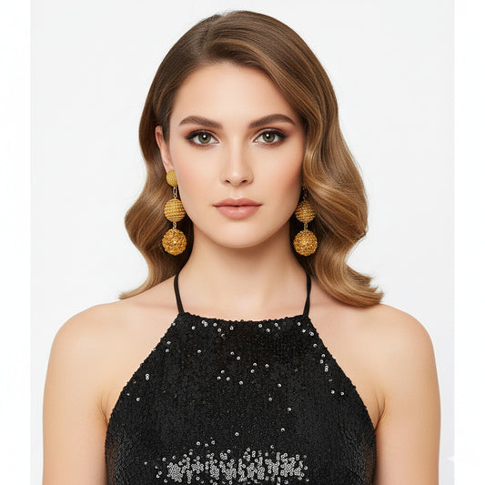 Colorful Beaded Earrings,Hoop Dangle Earrings, Bohemia Drops Earrings, Tassel Earrings FER1027