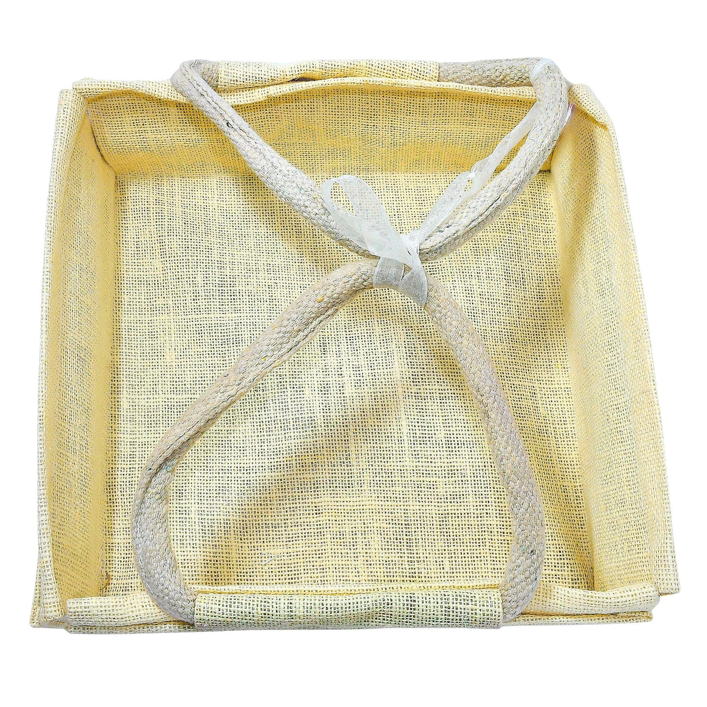 Elegant Natural Brown Jute Hamper Bag for Wedding Favors & Gift Packaging HC1003