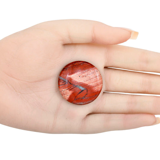 Snake Skin Jasper 34.2x34.2x6 mm Round Gemstone LS01007-11