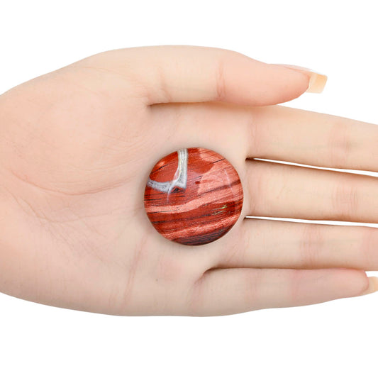 Snake Skin Jasper 32.15x32.15x8 mm Round Gemstone LS01008-11