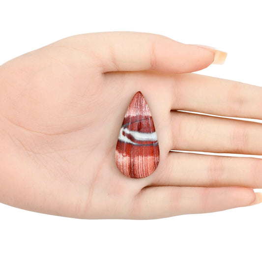 Snake Skin Jasper 41x21x6 mm Pear Gemstone LS01010-11