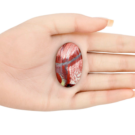 Snake Skin Jasper 41x25x5.4 mm Oval Gemstone LS01017-11