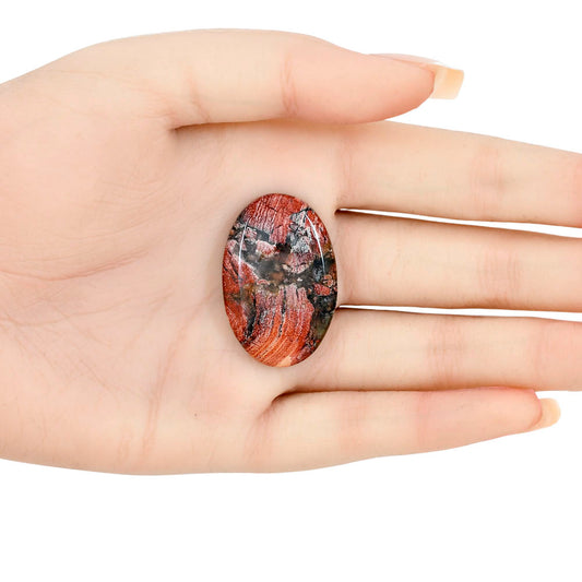 Snake Skin Jasper 34.5x22.8x5.5 mm Oval Gemstone LS01024-11