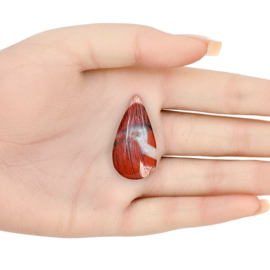 Snake Skin Jasper 35.3x18.4x4.7 mm Pear Gemstone LS01033-11