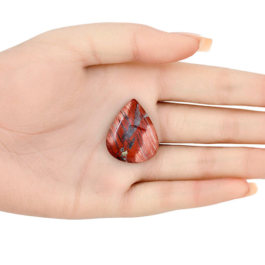 Snake Skin Jasper 29.15x24x5 mm Pear Gemstone LS01035-11