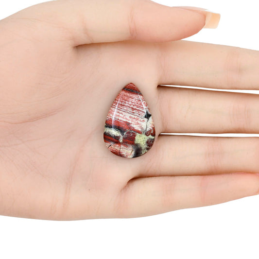 Snake Skin Jasper 29.85x20.55x5 mm Pear Gemstone LS01036-11