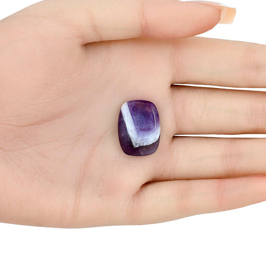 Chevron Amethyst 21x16x5 mm Cushion Gemstone LS01044-12