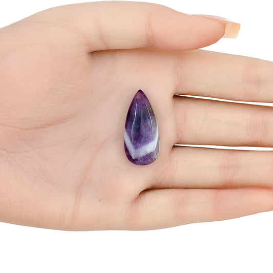 Chevron Amethyst 29x14x5.7 mm Pear Gemstone LS01046-12