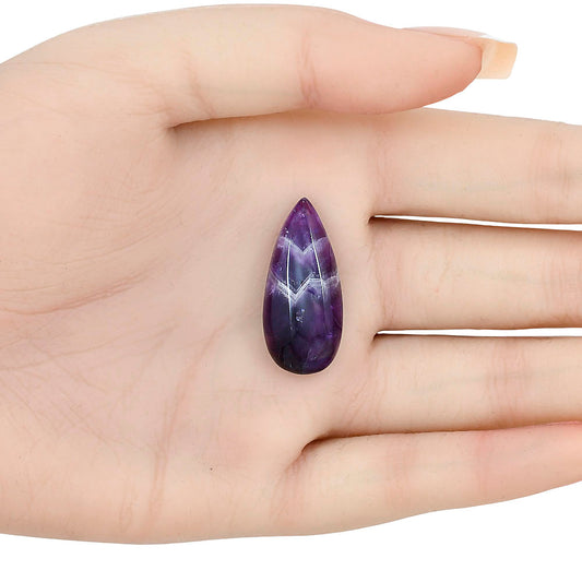 Chevron Amethyst 29.15x13.3x7 mm Pear Gemstone LS01047-12