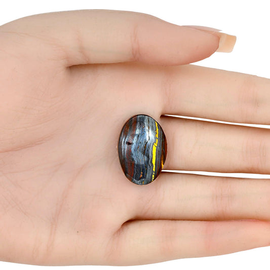 Iron Tiger Eye 24.4x17.3x5.5 mm Oval Gemstone LS01086-13