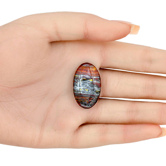 Iron Tiger Eye 29.8x18.25x6 mm Oval Gemstone LS01094-13