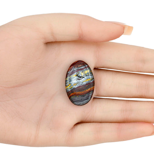 Iron Tiger Eye 30x19.3x5.5 mm Oval Gemstone LS01112-13