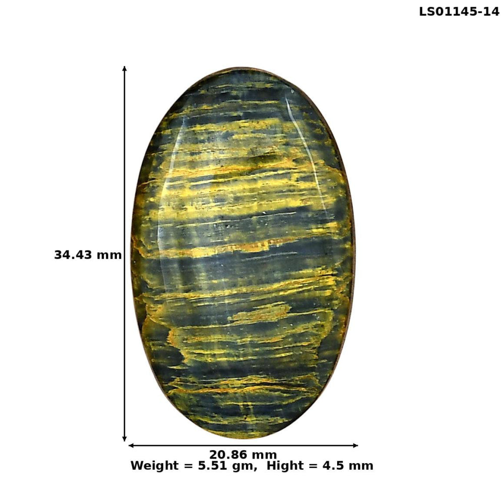 Nellite 34.43x20.86x4.5 mm Oval Gemstone LS01145-14