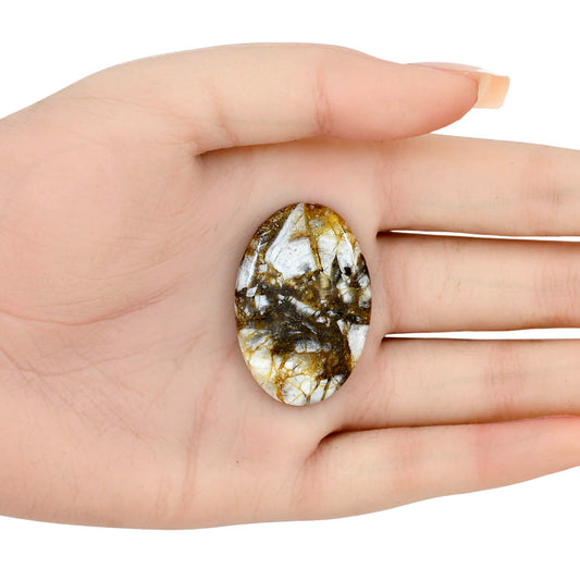 Wild Horse Jasper 37.48x25.17x5.5 mm Oval Gemstone LS01153-15