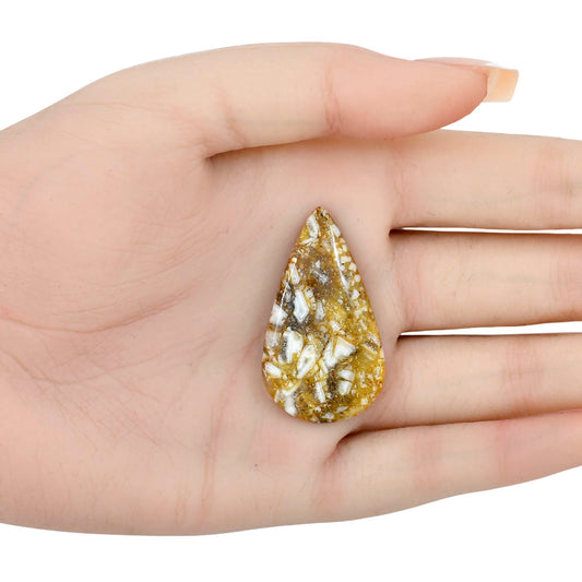 Wild Horse Jasper 39.6x22.58x5 mm Pear Gemstone LS01165-15