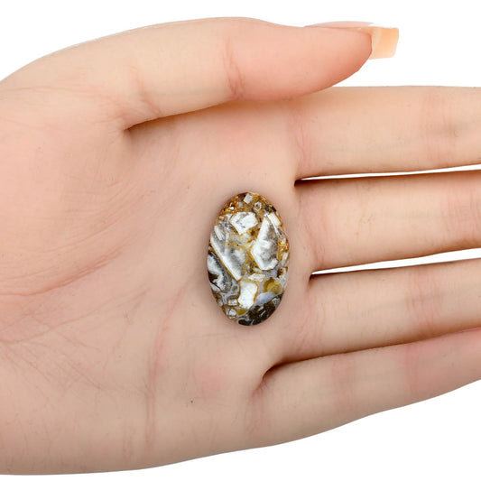 Wild Horse Jasper 27.17x16.7x5.5 mm Oval Gemstone LS01167-15