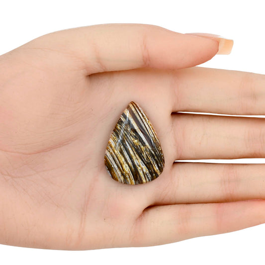 Stick Agate 32.85x23.8x5.5 mm Pear Gemstone LS01188-16