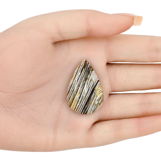 Stick Agate 34.92x23.32x6.5 mm Pear Gemstone LS01192-16