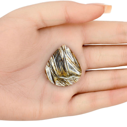 Stick Agate 31.75x28x5 mm Pear Gemstone LS01199-16