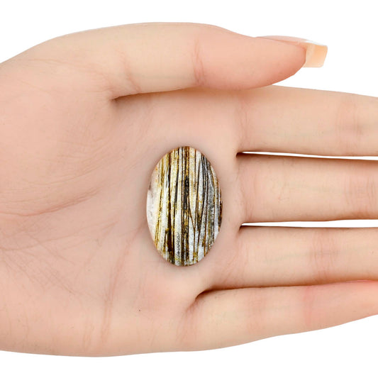 Stick Agate 32.25x20.44x5 mm Oval Gemstone LS01202-16