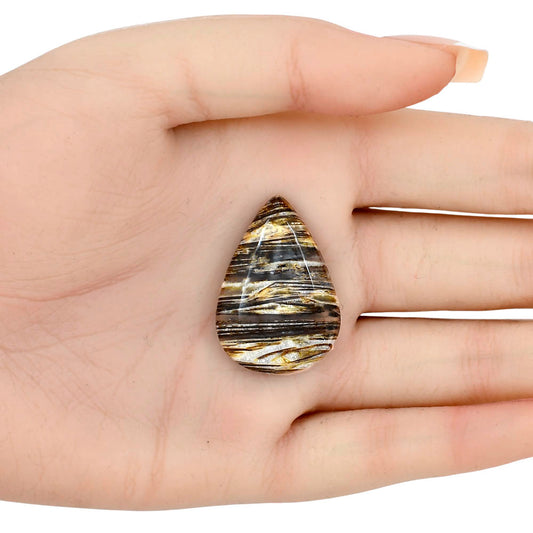 Stick Agate 32.36x22.56x6 mm Pear Gemstone LS01203-16